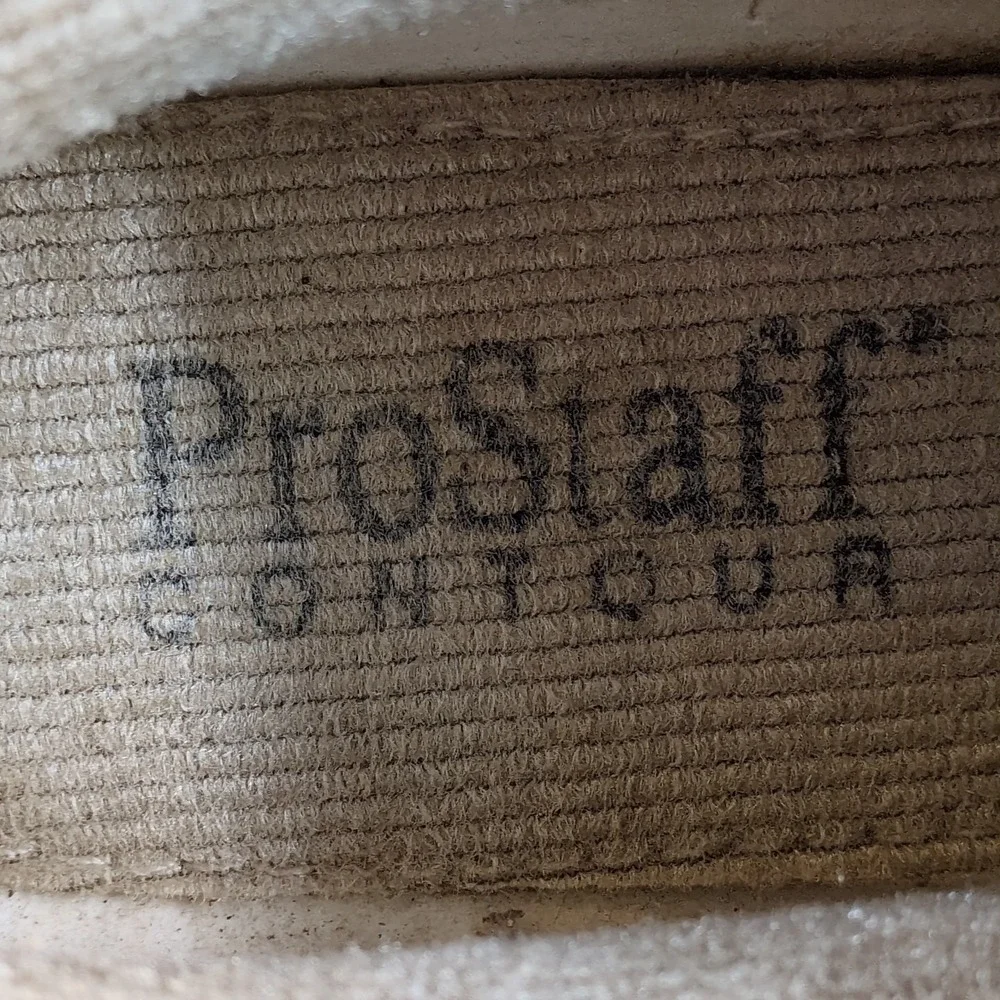 Wilson Prostaff Shoes Womens Beige 10 Leather‎ Golf Cleats Lace Up Wingtip GS361